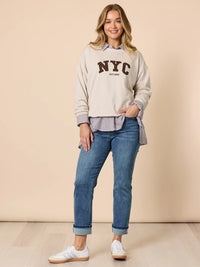 URBAN STRIPE SHIRT_by_THREADZ_women's_in_New Zealand_ URBAN STRIPE SHIRT _