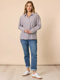 URBAN STRIPE SHIRT_by_THREADZ_women's_in_New Zealand_ URBAN STRIPE SHIRT _