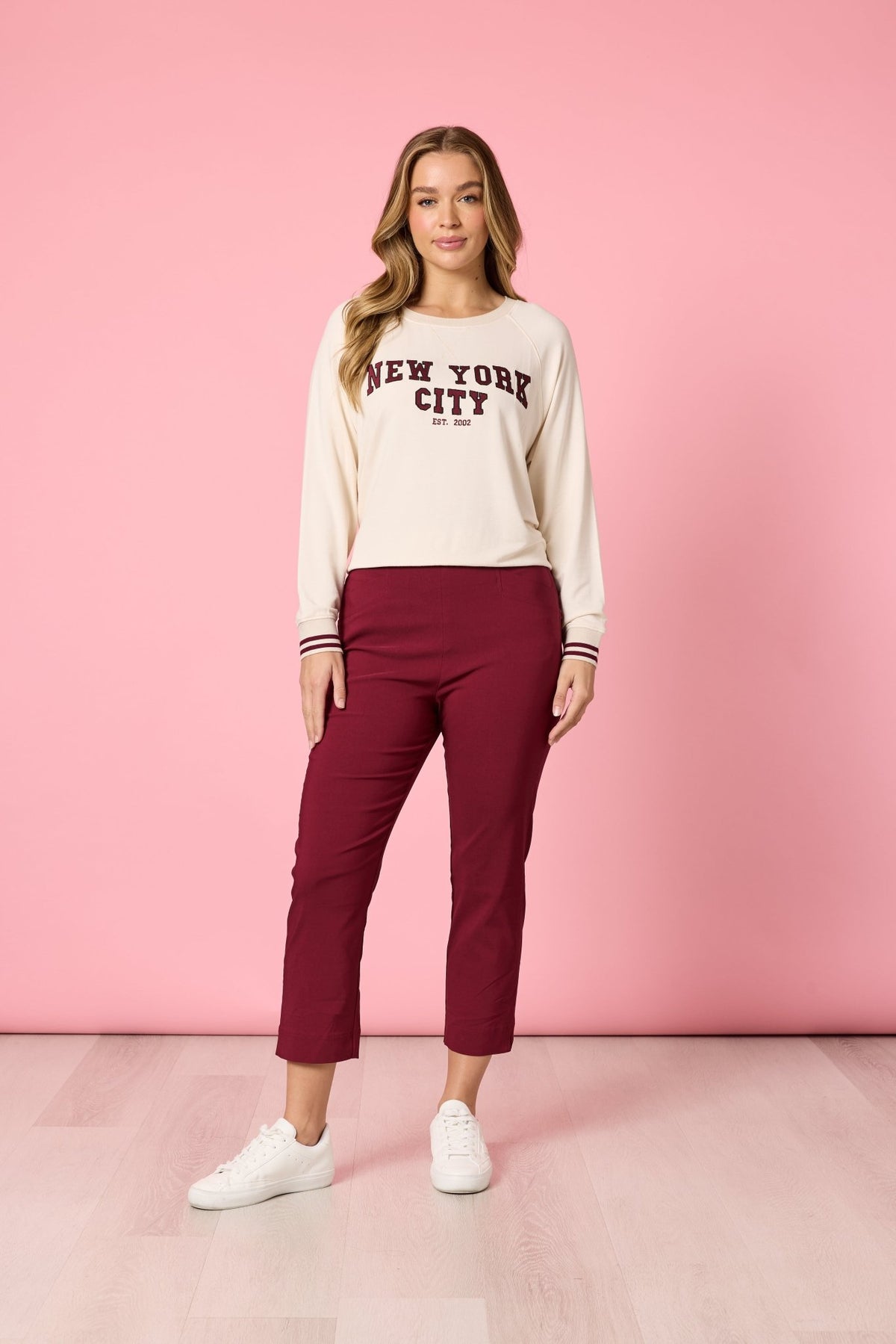 THREADZ_ZARA STRETCH PANT SHIRAZ _ ZARA STRETCH PANT SHIRAZ _ Ebony Boutique NZ