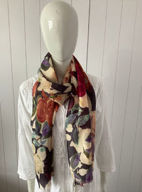 VINES AND SPRINGS_MERINO WOOL SCARF _ MERINO WOOL SCARF _ Ebony Boutique NZ