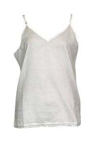 VINES AND SPRINGS_PLAIN COTTON CAMI WHITE _ PLAIN COTTON CAMI WHITE _ Ebony Boutique NZ