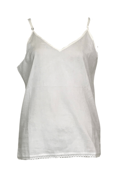 VINES AND SPRINGS_PLAIN COTTON CAMI WHITE _ PLAIN COTTON CAMI WHITE _ Ebony Boutique NZ