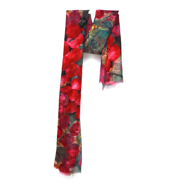 ABSTRACT COTTON VOILE DESIGNER SCARF