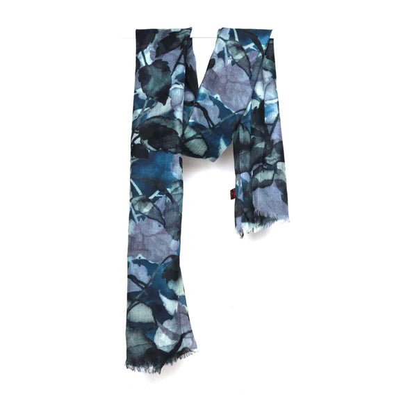 WEARABLE ART SCARVES_TROPICAL COTTON MODAL DESIGNER SCARF _ TROPICAL COTTON MODAL DESIGNER SCARF _ Ebony Boutique NZ