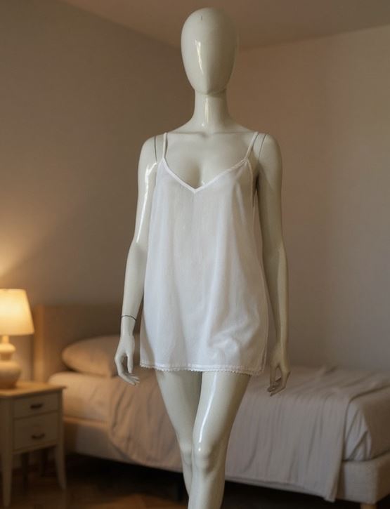 PLAIN COTTON CAMI WHITE