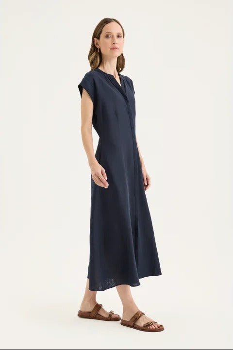 YARRA TRAIL_BODHI DRESS NAVY _ BODHI DRESS NAVY _ Ebony Boutique NZ