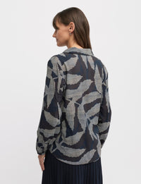 YARRA TRAIL_NAPLES BLOUSE NAVY _ NAPLES BLOUSE NAVY _ Ebony Boutique NZ