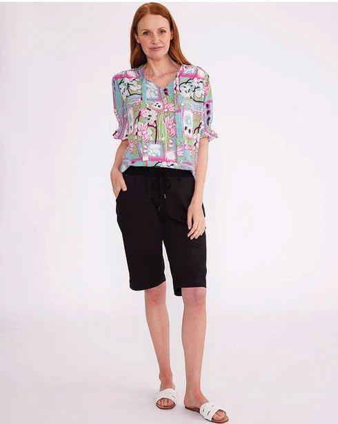 YARRA TRAIL_RELAXED SHORT BLACK _ RELAXED SHORT BLACK _ Ebony Boutique NZ