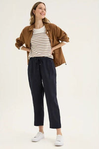 YARRA TRAIL_TIRARI SLIM PANT NAVY _ TIRARI SLIM PANT NAVY _ Ebony Boutique NZ