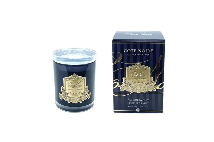 COTE NOIRE_185G GOLD GLASS CRYSTAL LID QUEEN OF THE NIGHT _ _ Ebony Boutique NZ