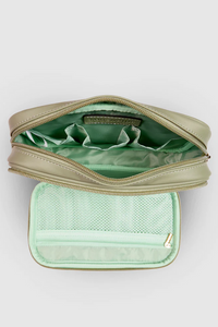 LOUENHIDE_ROSIE COSMETIC CASE RECYCLED SAGE _ _ Ebony Boutique NZ