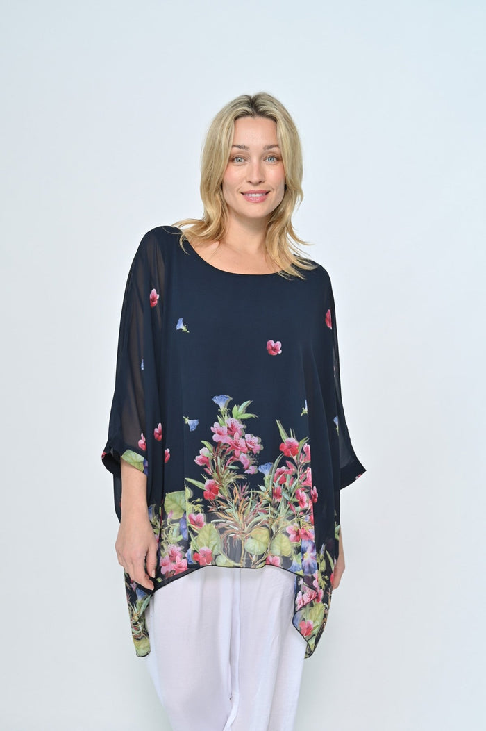 AE LUXE_FLORAL CHIFFON TOP _ FLORAL CHIFFON TOP _ Ebony Boutique NZ