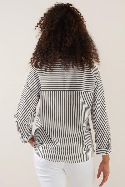 YARRA TRAIL_ANGLE STRIPE SHIRT _ _ Ebony Boutique NZ