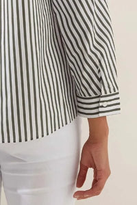 YARRA TRAIL_ANGLE STRIPE SHIRT _ _ Ebony Boutique NZ