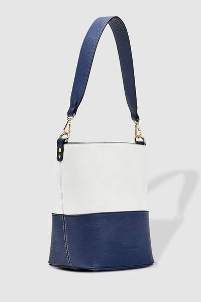 LOUENHIDE_AVALON SHOULDER BAG NAVY _ _ Ebony Boutique NZ