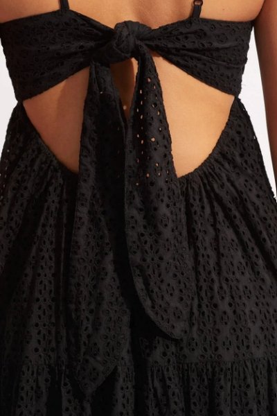 SEAFOLLY_BRODERIE ANGLAISE TIERED MAXI DRESS _ _ Ebony Boutique NZ