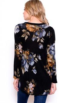 CHRIS AND CAROL_C&C FLORAL KNIT SWEATER TOP _ _ Ebony Boutique NZ