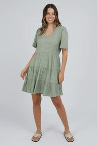 FOXWOOD_CELESTE DRESS FERN GREEN _ _ Ebony Boutique NZ