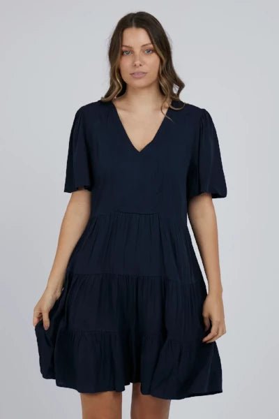 FOXWOOD_CELESTE DRESS NAVY _ _ Ebony Boutique NZ