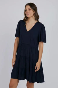 FOXWOOD_CELESTE DRESS NAVY _ _ Ebony Boutique NZ