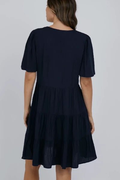 FOXWOOD_CELESTE DRESS NAVY _ _ Ebony Boutique NZ