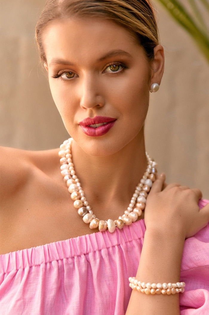 ADORNE_CLASSIC FRESHWATER PEARL NECKLACE _ _ Ebony Boutique NZ