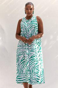 ADORNE_COLBY POPLIN ZAMBIA DRESS _ _ Ebony Boutique NZ