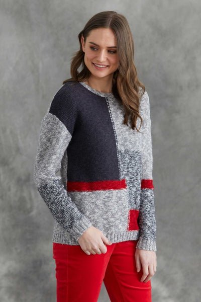 Colour block hot sale womens jumper