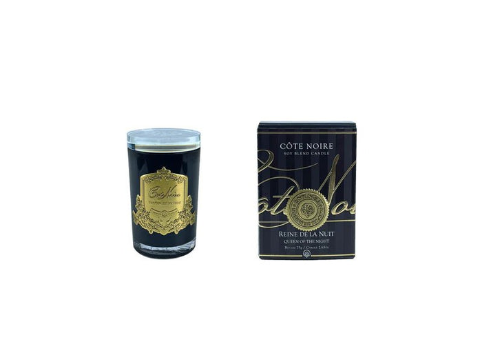 COTE NOIRE_75G GOLD GLASS CRYSTAL LID QUEEN OF THE NIGHT _ 75G GOLD GLASS CRYSTAL LID QUEEN OF THE NIGHT _ Ebony Boutique NZ