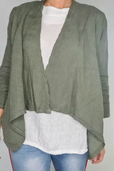 HELGA MAY_COVER UP JACKET FOREST _ _ Ebony Boutique NZ