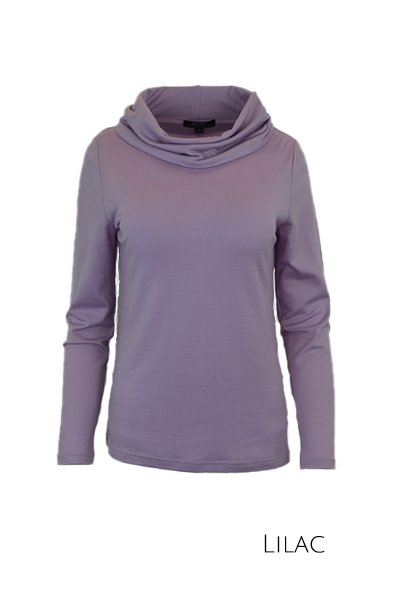 EBONY_WOMENS 100% MERINO WOOL (210) LONG SLEEVE COWL NECK JUMPER _ _ Ebony Boutique NZ