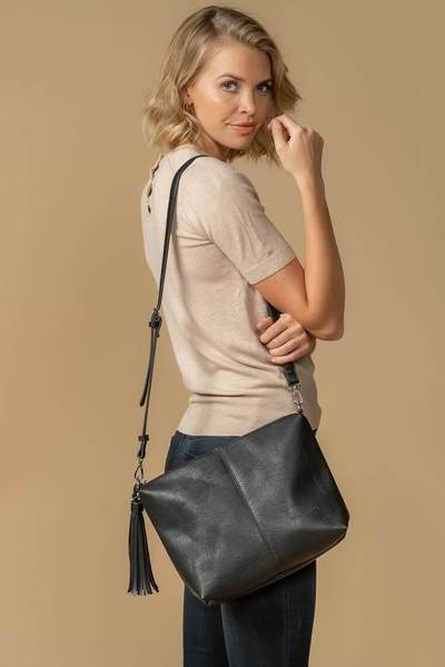 Shop Louenhide NZ Daisy Crossbody Bag Womens Handbags Ebony