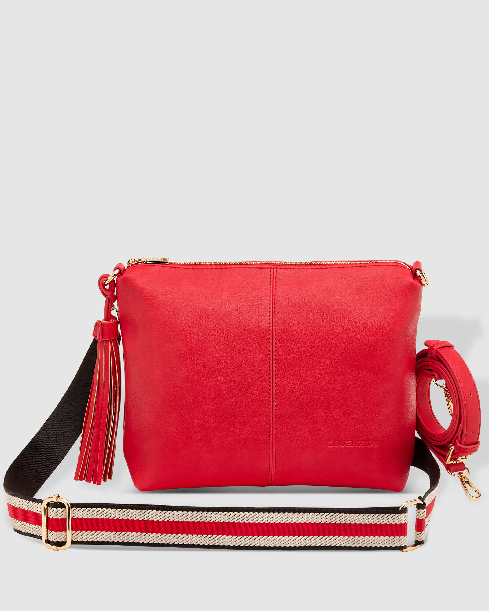 Crossbody Raspberry Striped outlet Bag