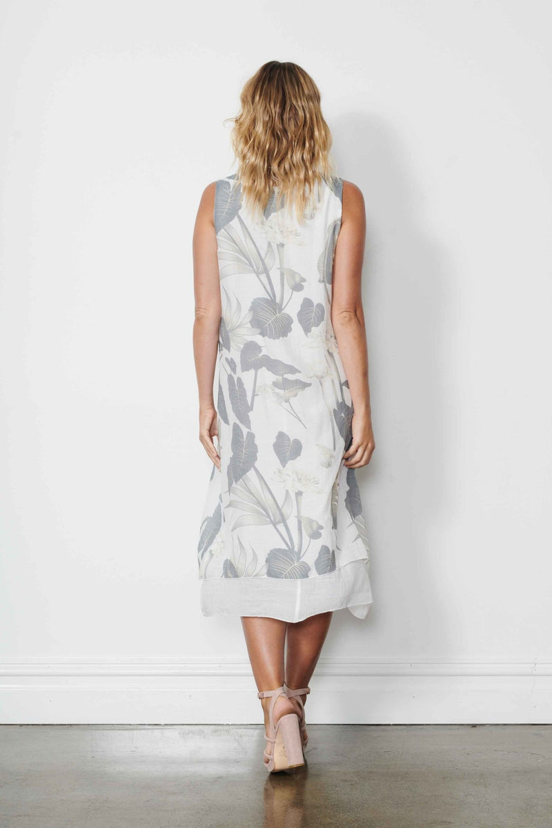 HOLMES AND FALLON_DRESS - 2 LAYER PRINTED _ _ Ebony Boutique NZ