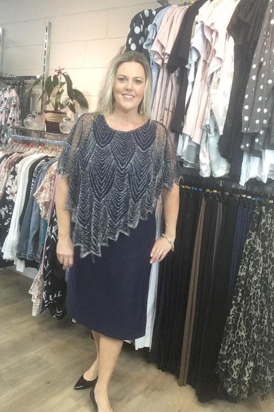MISS ANNE_DRESS BEADING DETAIL _ _ Ebony Boutique NZ