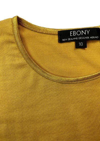 EBONY_WOMENS 100% MERINO (210) LONG SLEEVE SATIN CREW TOP GOLD EBAS503 _ EBONY_WOMENS 100% MERINO (210) LONG SLEEVE SATIN CREW TOP GOLD _ _ Ebony Boutique NZ _ Ebony Boutique NZ