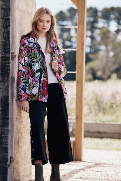 YARRA TRAIL_FLORAL QUILT JACKET _ _ Ebony Boutique NZ