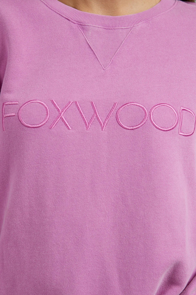 FOXWOOD_WASHED SIMPLIFIED CREW _ WASHED SIMPLIFIED CREW _ Ebony Boutique NZ