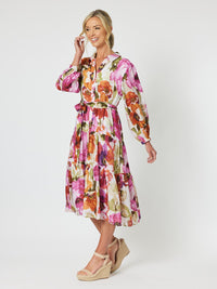 GORDON SMITH_MAUI FLORAL DRESS _ MAUI FLORAL DRESS _ Ebony Boutique NZ