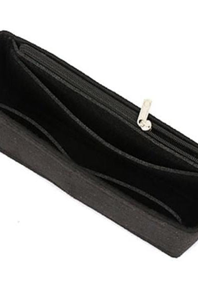 ACCESSORIES_HANDBAG ORGANISER / INSERT FELT BLACK LARGE _ _ Ebony Boutique NZ