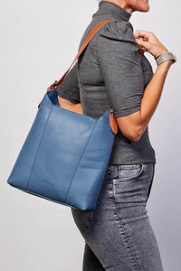 LOUENHIDE_HELENA BAG STEEL BLUE _ _ Ebony Boutique NZ