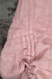 HELGA MAY_DOUBLE TIE LINEN TOP PINK _ DOUBLE TIE LINEN TOP PINK _ Ebony Boutique NZ