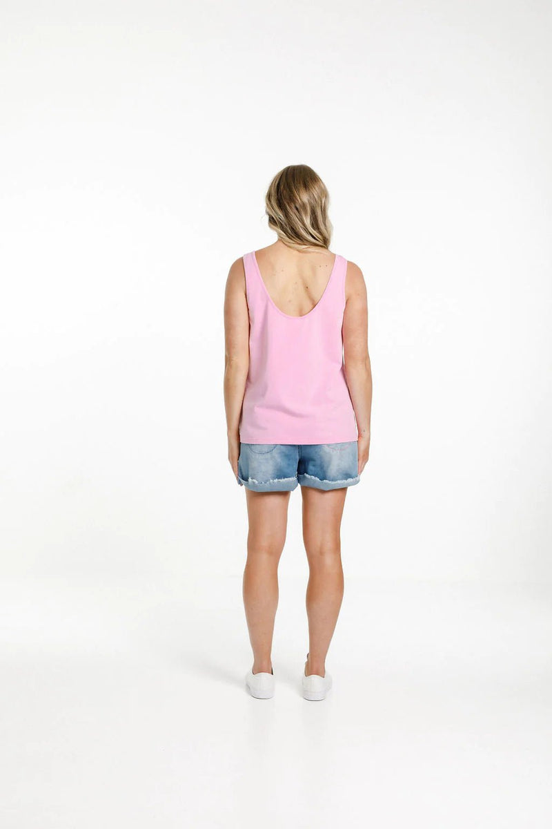 HOME-LEE_HEATHER SINGLET PINK BLOOM _ HEATHER SINGLET PINK BLOOM _ Ebony Boutique NZ