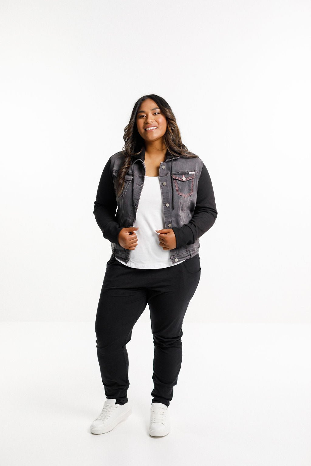 Plus size denim shop jacket nz