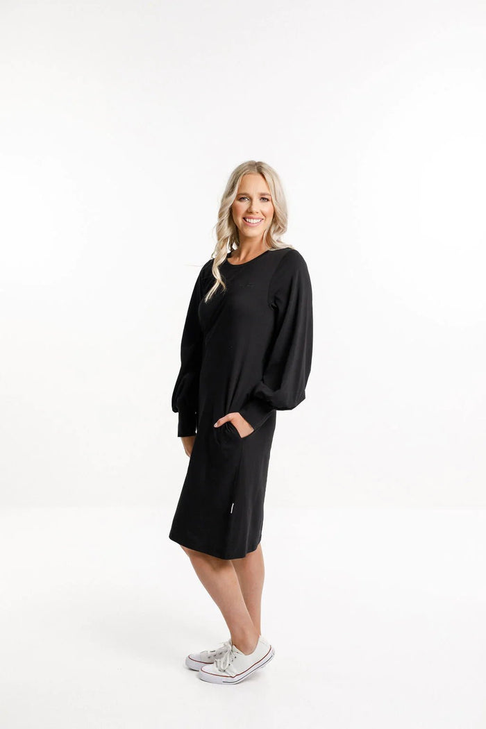 HOME LEE_LAYLAH DRESS BLACK _ LAYLAH DRESS BLACK _ Ebony Boutique NZ