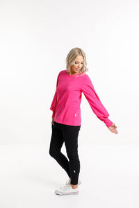HOME LEE_LAYLAH TOP RASPBERRY PINK _ LAYLAH TOP RASPBERRY PINK _ Ebony Boutique NZ
