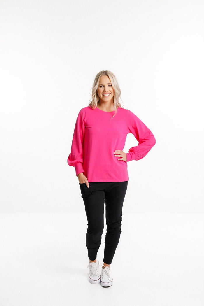 HOME LEE_LAYLAH TOP RASPBERRY PINK _ LAYLAH TOP RASPBERRY PINK _ Ebony Boutique NZ