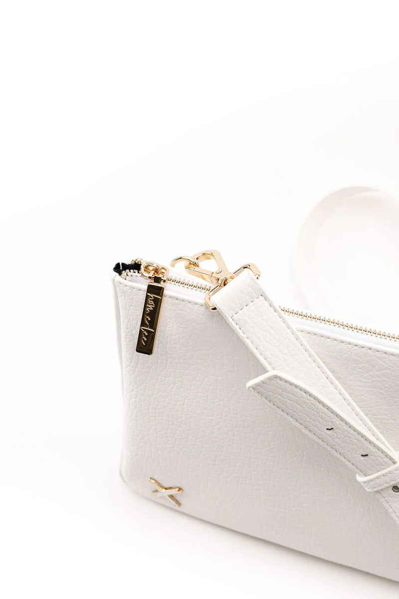 Oversized white clutch bag hotsell