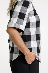 HOME-LEE_SANDRINE TOP GINGHAM CHECK _ SANDRINE TOP GINGHAM CHECK _ Ebony Boutique NZ