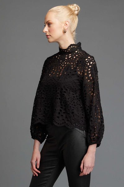 FATE + BECKER_HOPELESSLY DEVOTED LACE CUTOUT TOP _ _ Ebony Boutique NZ
